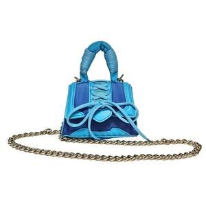 Steve Madden BDORAA Turquoise Micro Mini Chain Crossbody Bag Purse NWT
